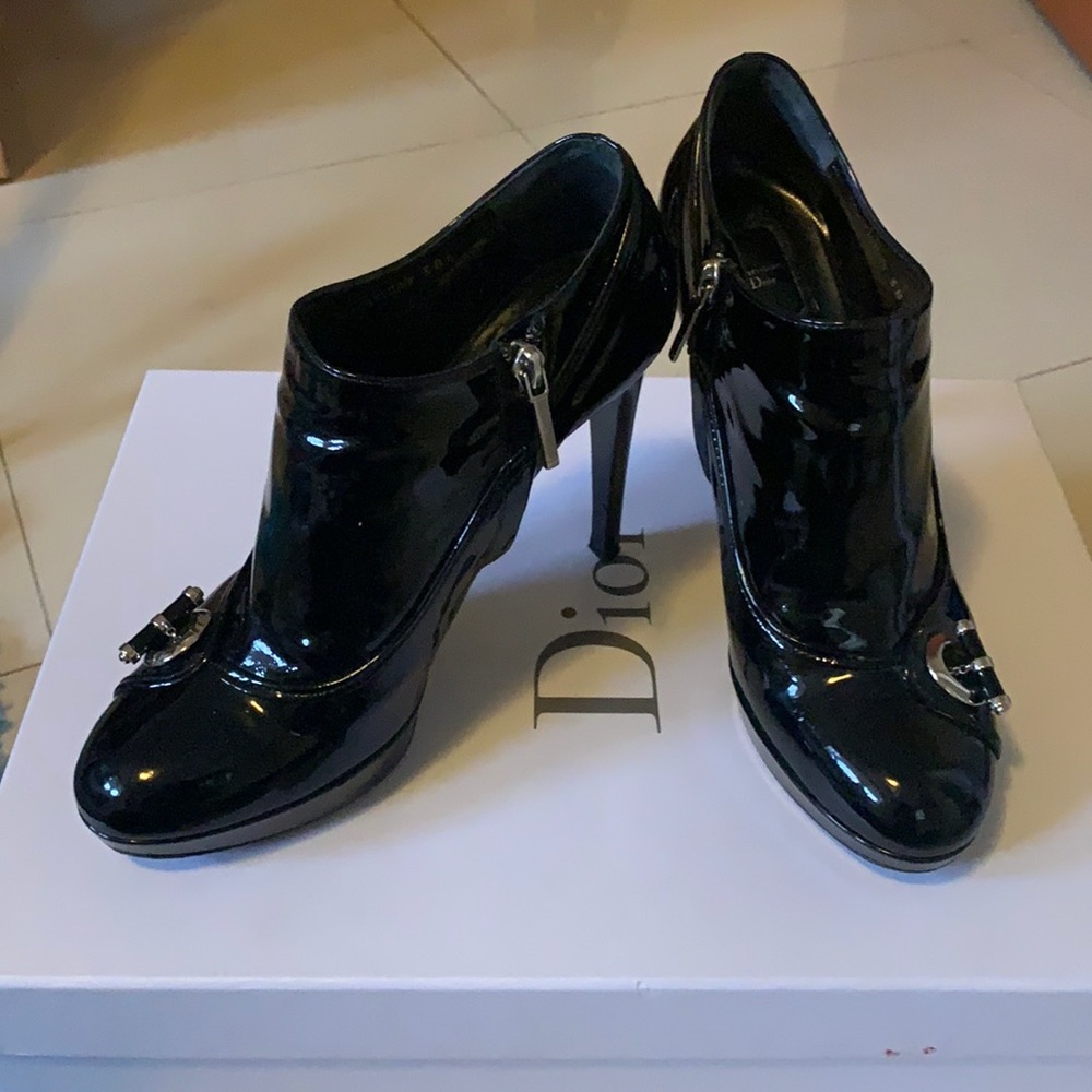 Christian Dior heeled booties size 38.5 fit US 8